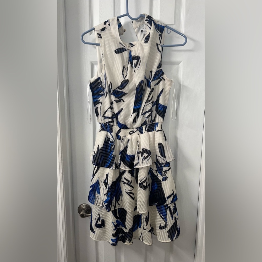 Cute white and blue dress
